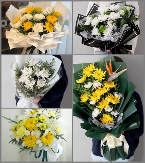 湖北孝感市大悟县宣化店镇姚畈村白事花束代送